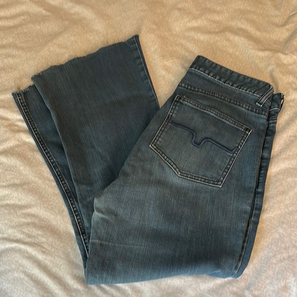 Kimes Stylish Blue Denim Jeans - crop